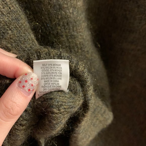 Rare CHLOE SEVIGNY for OPENING CEREMONY Green Mohair Cardigan - Picture 7 of 10